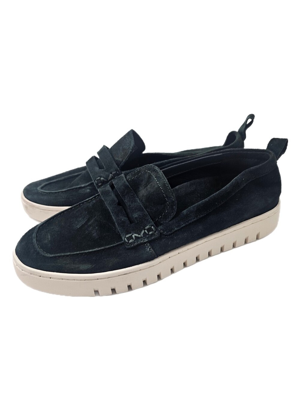 Vionic Uptown Charcoal Grey Suede Packable Loafers Size 7.5 EU 38 NWOB